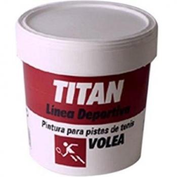 Pintura Rojo Volea para Pistas de Tenis Titan, 4 Litros