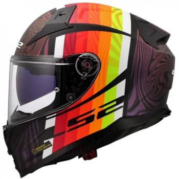 Casque LS2 FF811 Vector II Freedom Vert Pourpre Taille L