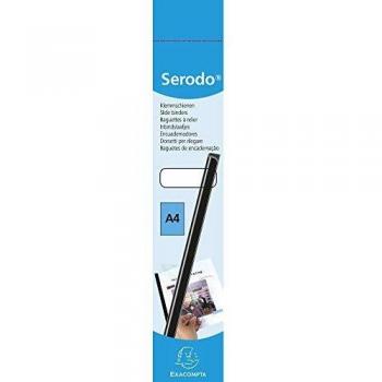 Exacompta Serodo Slide Binders 15mm 159780E A4 Clear PVC 1.2x29.7cm Pack of 20
