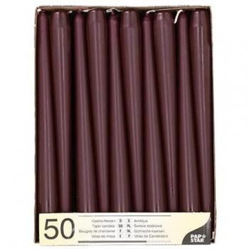 Ensemble de 50 Bougies Coniques Papstar