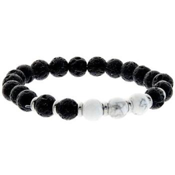Bracciale di Perline Lavica & Howlite MINK52