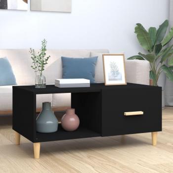 VidaXL Eleganter Couchtisch Schwarz 89,5x50x40 cm