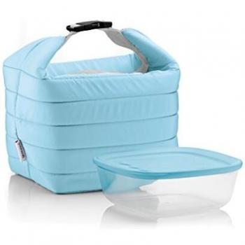 Set On The Go Guzzini: Borsa Termica 22x18x22 cm con Contenitore Salva Freschezza