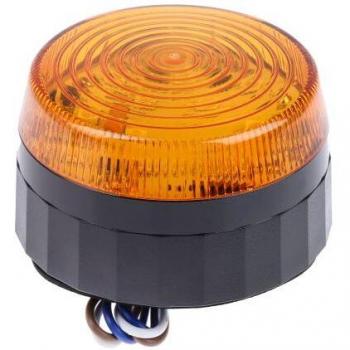 Señalizador Luminoso LED Ámbar RS PRO 110-230 VAC