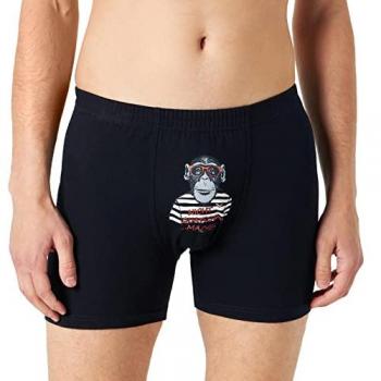 Trigema Boxer TRIGEMA Bequeme Pants mit lustigem Affen-Motiv (1-St)