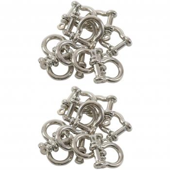 Corde Extérieure Ancre (20 Pcs) – Bracelet Forme O, Argenté