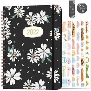 2022 Week to View Diary with Monthly Tabs
