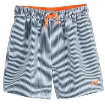 NEXT Kids Badeshort Blau/Weiß Streifen 3–16 Jahre