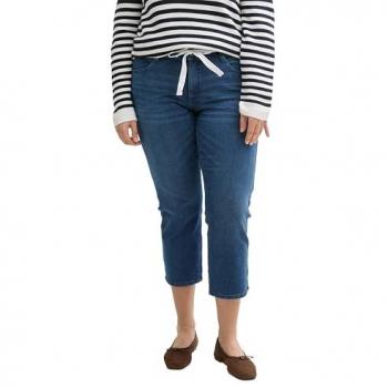 Damen‑Slim‑Jeans TOM TAILOR Plus‑Size – 7/8‑Modell – Blau – Gr. 50