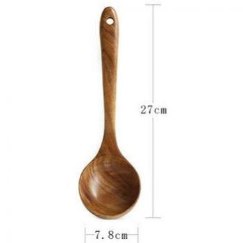 Teak Wood Cooking Spoons and Skimmer Set