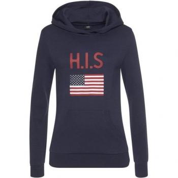 H.I.S Damen Kapuzensweatshirt, sportlicher Look