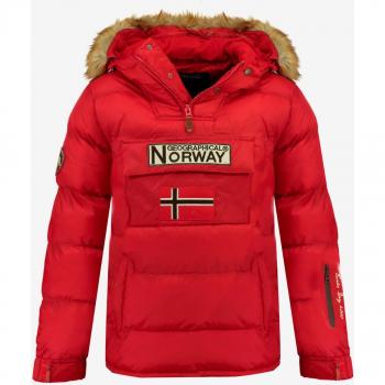 Giacca Anorak Geographical Norway Boker Rosso per Ragazzo 12 anni