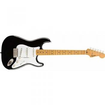 Squier Classic Vibe 50s Stratocaster Electric Guitar, Maple Fingerboard, Black