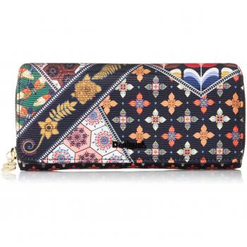 Desigual Mone_maria Retro Fresh Geldbörse für Damen, Schwarz