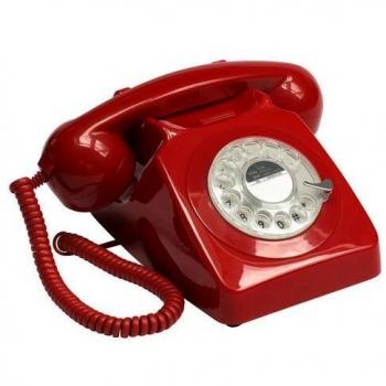 Teléfono GPO Rotary Rojo