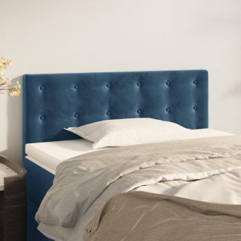 VIDAXL Testiera Blu Scuro 100x5x78/88 cm in Velluto 22215