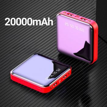Power bank 20000mAh con espejo LED para teléfono