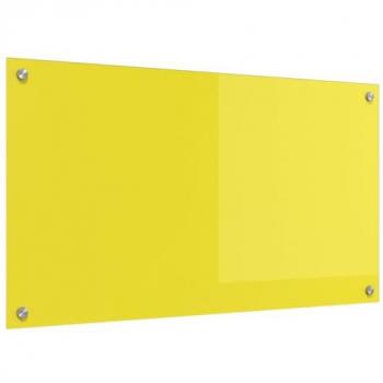 Vivid Yellow Kitchen Shield – Tempered Glass 90x50x0.6cm