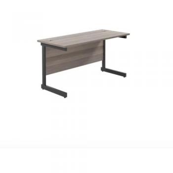 Jemini Rectangular Cantilever Desk Grey 1400x600mm