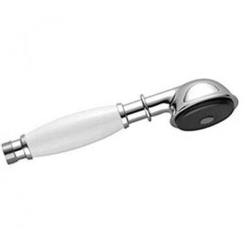 Dornbracht Madison Metall-Handbrause mit Porzellangriff (weiß), 28002970, Farbe: Chrom