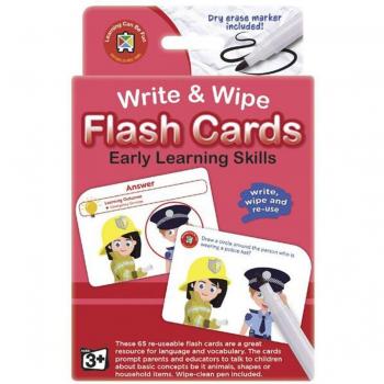 Write & Wipe Educational Flash Cards for Kids