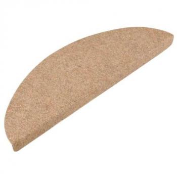 Tapis adhésifs pour escaliers beige 20 pcs 65x22,5x3,5 cm