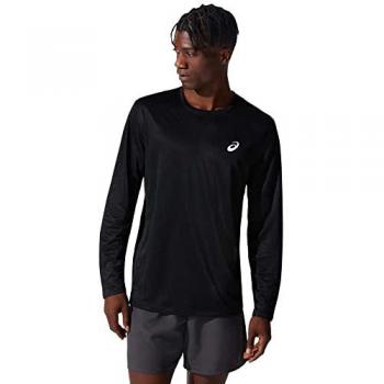 Tessuto Core Run Black Asics Manica Lunga