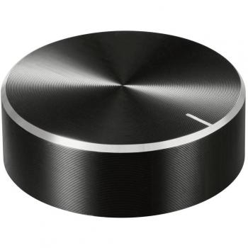 Tête de Bouton en Plastique Noir 40mm
