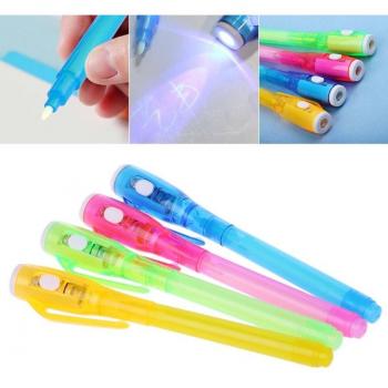 Stylo à Encre Invisible avec Lumière UV