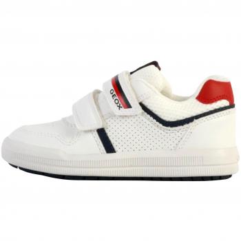 Basket à Scratch Junior Geox Arzach Blanc/Bleu Marine