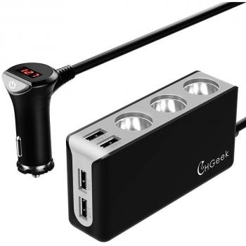 CHGeek 120W 3-Socket DC Outlet Splitter