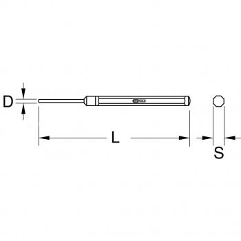 Poinçon KS TOOLS 963.2591 – Goupilles