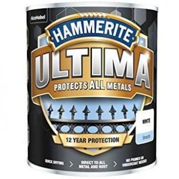Hammerite Ultima Metal Paint Smooth White 750ml
