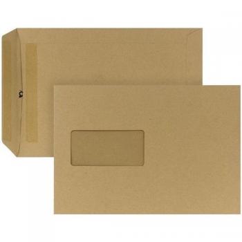 Braune Versandtasche DIN B5 selbstklebend