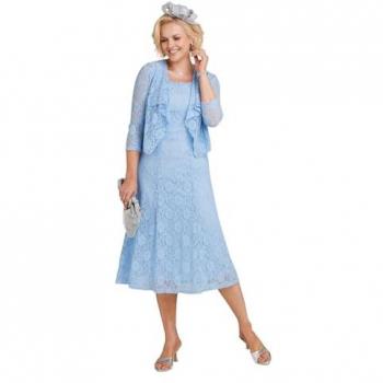 Serenade Light Blue Lace Suit