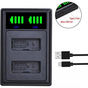 AsperX EN-EL12 Battery and Charger for Nikon Coolpix S9300