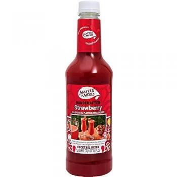 Master of Mixes Premium Real Fruit Cocktail Mix, Strawberry 1 l (Pack 1)