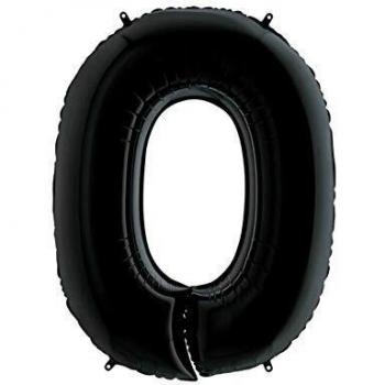 Ballon golf aluminium 102 cm, numéro 0, couleur noire – Grabo 040K‑P