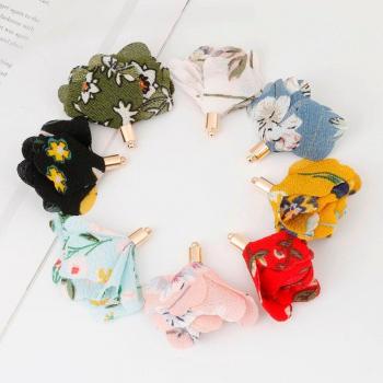 10Pcs 50mm Fabric Flower Tassels for DIY Accessories