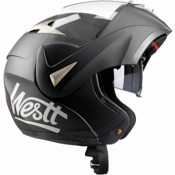 Casco de motocicleta Westt Torque, integral y plegable, apto para hombre y mujer, certificado ECE