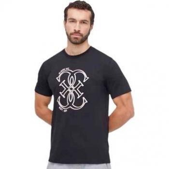 T‑shirt Guess Homme 4G Inc – Noir, coupe classique