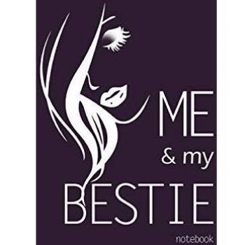 Me and My Bestie Notebook, Blank Write-in Journal, Dotted Lines, Wide Ruled, Medium