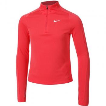Meisjes Nike Langarm Halpzip Shirt