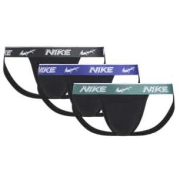 Evergreen Aura Nike Jockstraps – 3-Unit Pack (Black/Green/Blue) Size S