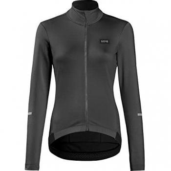 Gore Wear Progress Thermo Jersey Women Black Maglia Manica Lunga Femminile Nero