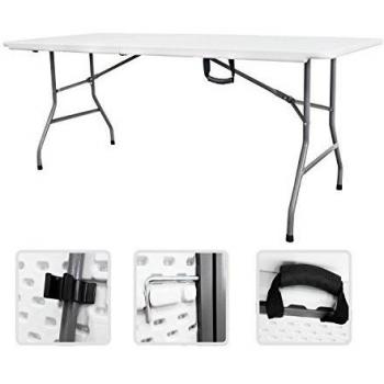 Table Pliable Blanc 180 x 74 cm