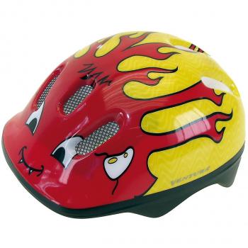 VENTURA Sea World Casco per bambini 50-57 cm, Rosso/Giallo
