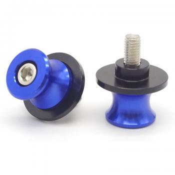 Soporte de basculante de motocicleta CNC de aluminio con deslizadores 8mm para Kawasaki Z650 y Yamaha FZ6 (2004-2006)
