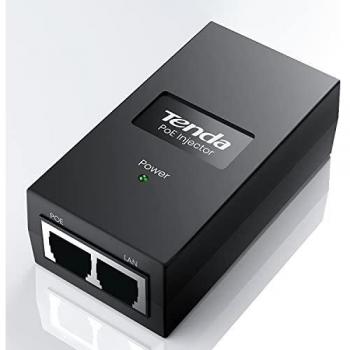 Tenda PoE Inyector PoE15F, Adaptador Fast Ethernet PoE 48V, compatible con Dispositivos que Cumplan la Normativa IEEE 802.3af, Corriente hasta 100