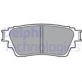 Conjunto de Pastilhas de Freio Delphi LP3408 para Mitsubishi Eclipse e Outlander, traseiras, com aviso sonoro de desgaste